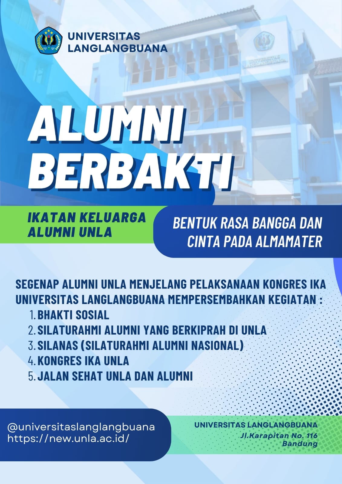 Ikatan Alumni Unla Siap Gelar Sejumlah Kegiatan