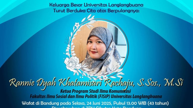 Selamat Jalan Bu Rannie, Jasamu Abadi!